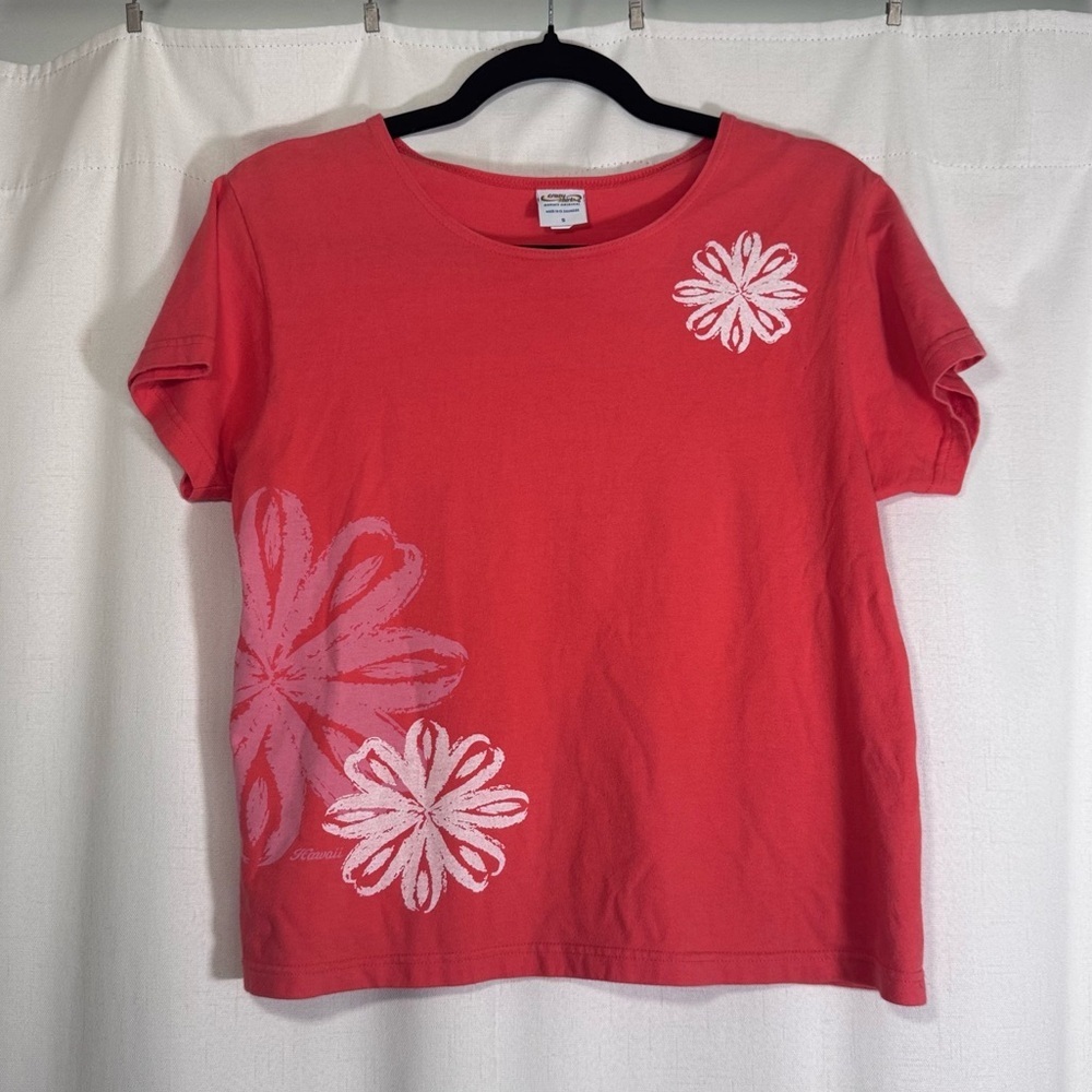 Vintage Crazy Shirts Orange Flower Tee